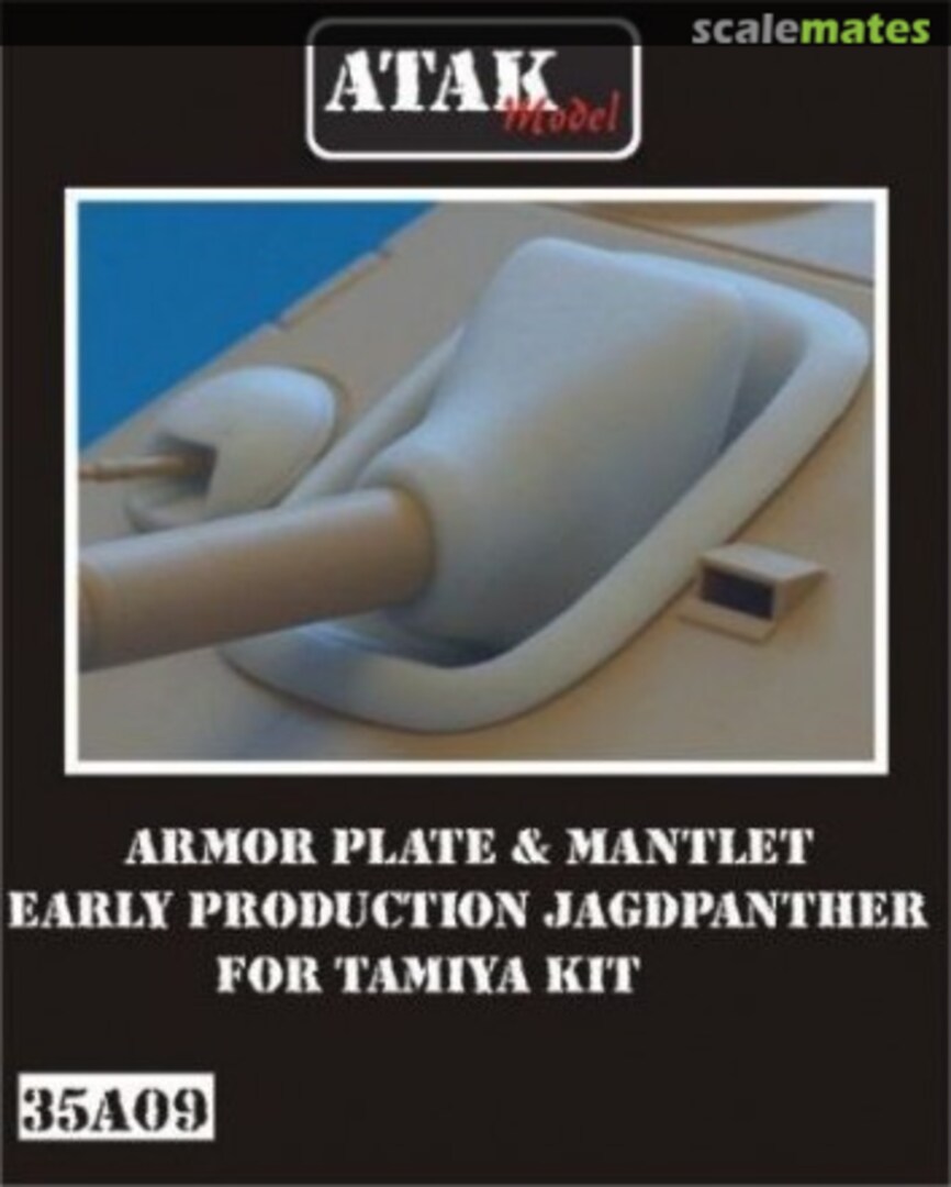 Boxart Armor Plate & Mantlet early production Jagdpanther 35A09 Atak Model Boxart Armor Plate & Mantlet early production Jagdpanther 35A09 Atak Model