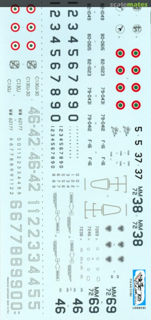 Boxart F-16A&B, Tornado ADV, C-130J & BR.1150 Atlantic 48001 Italian Kits Boxart F-16A&B, Tornado ADV, C-130J & BR.1150 Atlantic 48001 Italian Kits
