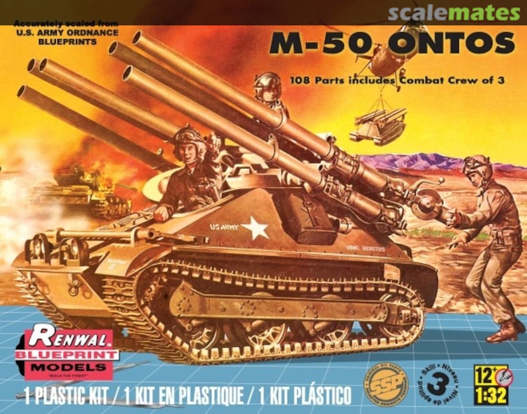 Boxart M-50 Ontos 85-7823 Revell/Renwal Boxart M-50 Ontos 85-7823 Revell/Renwal