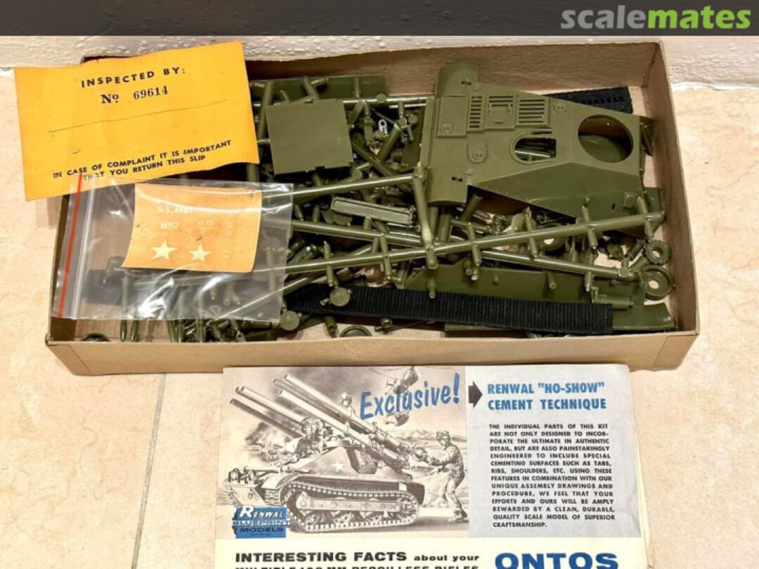 Contents M-50 Ontos 85-7823 Revell/Renwal Contents M-50 Ontos 85-7823 Revell/Renwal