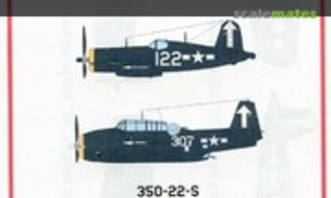 1:350 Air Group 84 Early 1945 CV-17 USS Bunker Hill (Starfighter Decals 350-22) 350-22