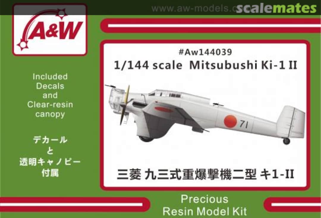 Boxart Mitsubishi Ki-1 II AW144039 A&W Boxart Mitsubishi Ki-1 II AW144039 A&W