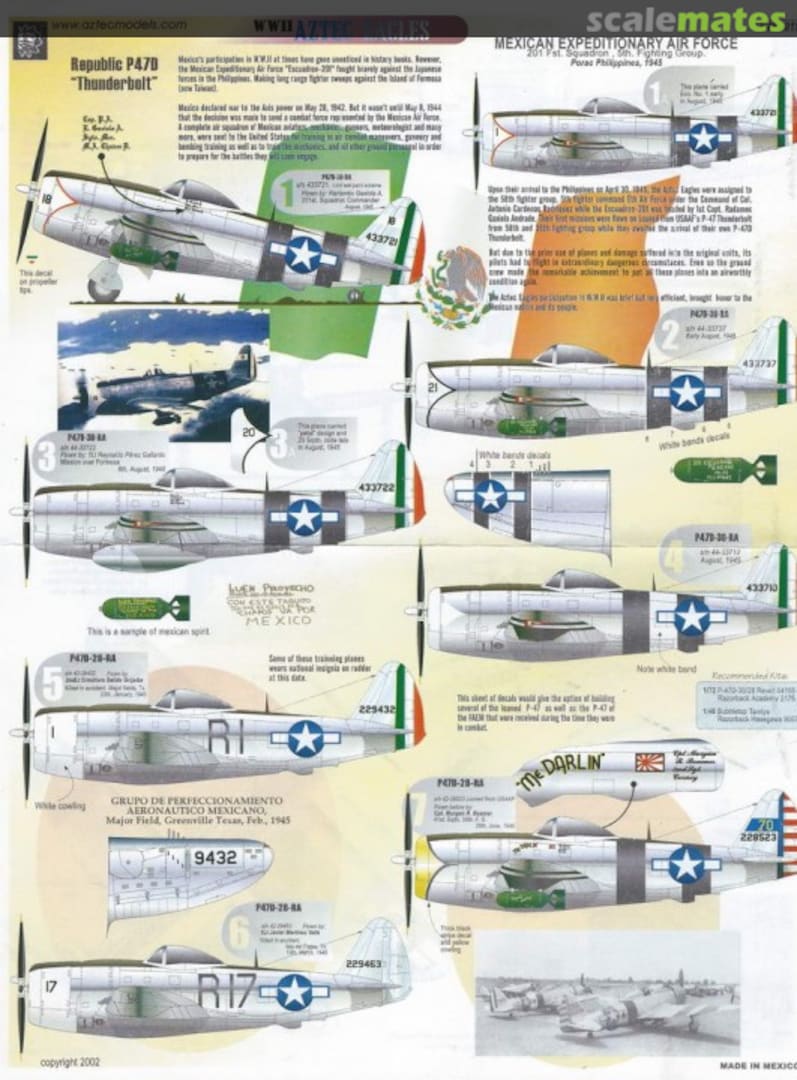 Boxart Aztec Eagles 72-019 Aztec Models Boxart Aztec Eagles 72-019 Aztec Models