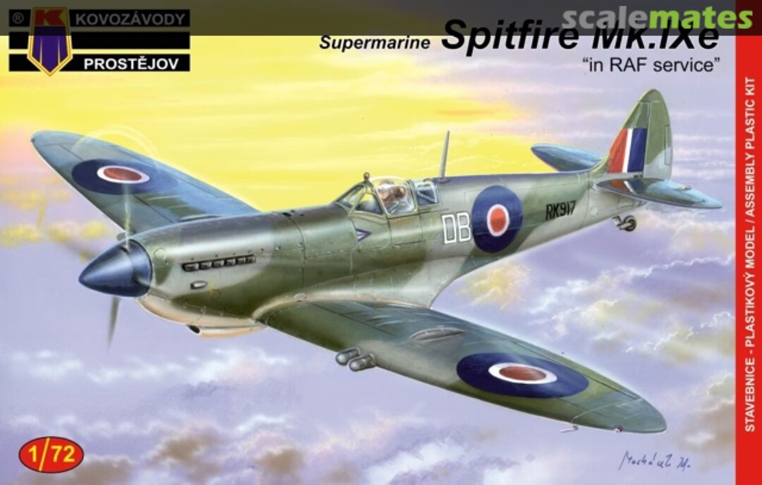 Boxart Supermarine Spitfire Mk.IXe KPM0083 Kovozávody Prostějov