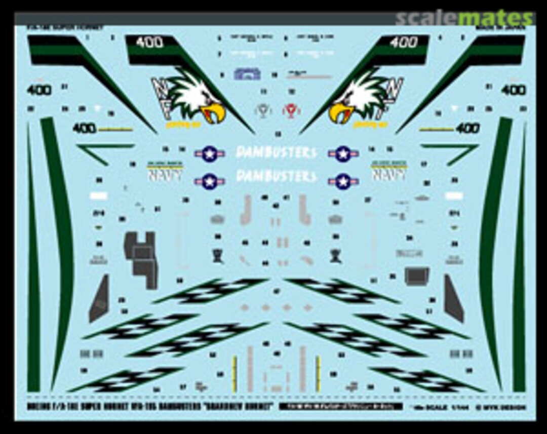 Boxart Boeing F/A-18E Super Hornet VFA-195 Dambusters `Brandnew Hornet` A-261 MYK Design Boxart Boeing F/A-18E Super Hornet VFA-195 Dambusters `Brandnew Hornet` A-261 MYK Design