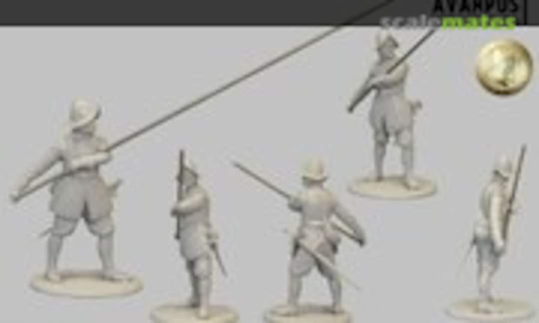 75mm European Pikeman (Avanpost Historical Miniatures 75.008) 75.008