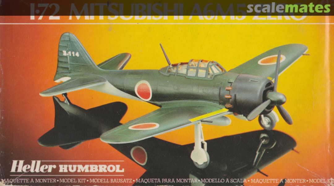 Boxart Mitsubishi A6M5 Zero 80265 Heller Humbrol Boxart Mitsubishi A6M5 Zero 80265 Heller Humbrol