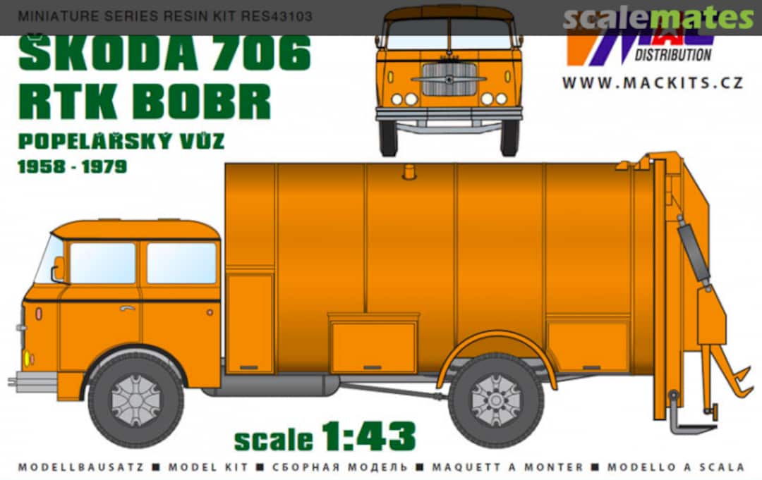 Boxart Škoda 706 RTK BOBR RES43104 MAC Distribution