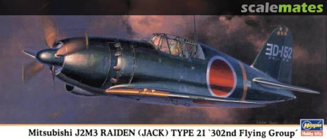 Boxart Mitsubishi J2M3 Raiden (Jack) Type 21 '302nd Flying Group' 00690 Hasegawa Boxart Mitsubishi J2M3 Raiden (Jack) Type 21 '302nd Flying Group' 00690 Hasegawa