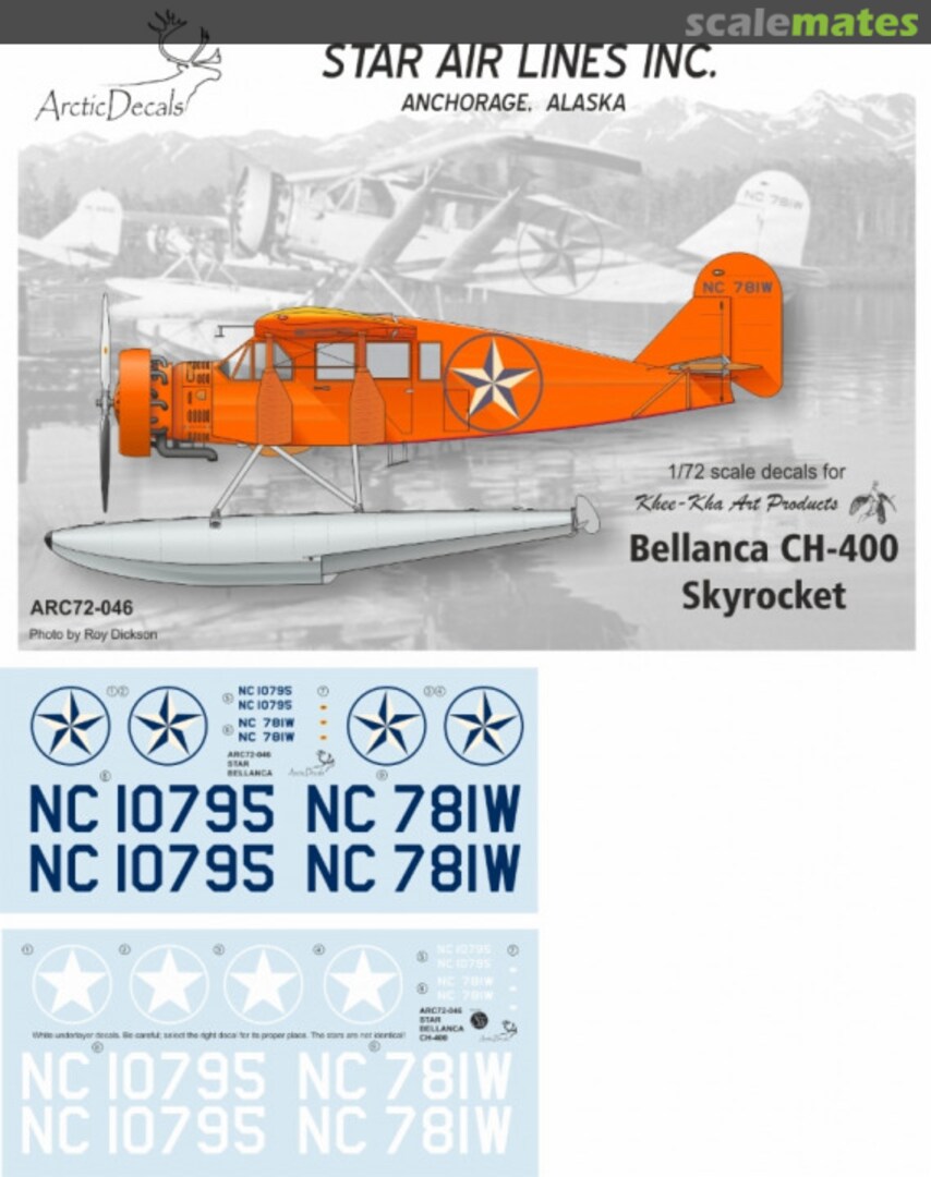 Boxart Bellanca CH-400 Skyrocket ARC72-046 Arctic Decals Boxart Bellanca CH-400 Skyrocket ARC72-046 Arctic Decals