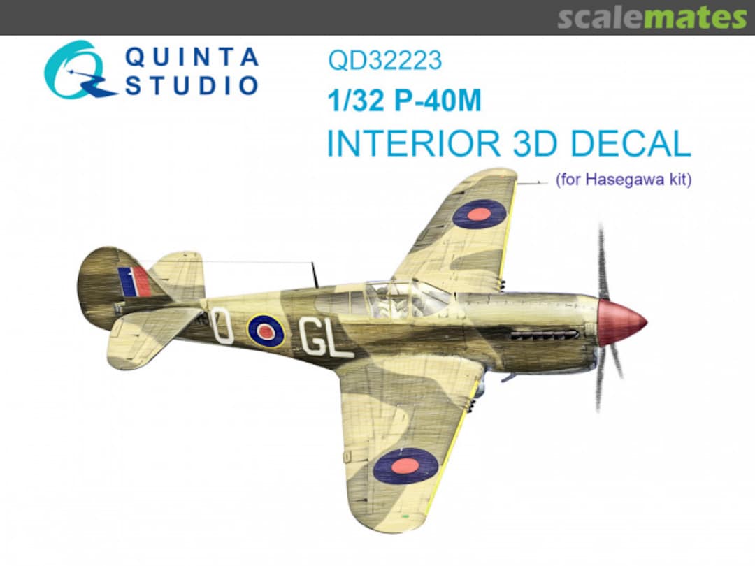 Boxart P-40M interior 3D decals QD32223 Quinta Studio Boxart P-40M interior 3D decals QD32223 Quinta Studio
