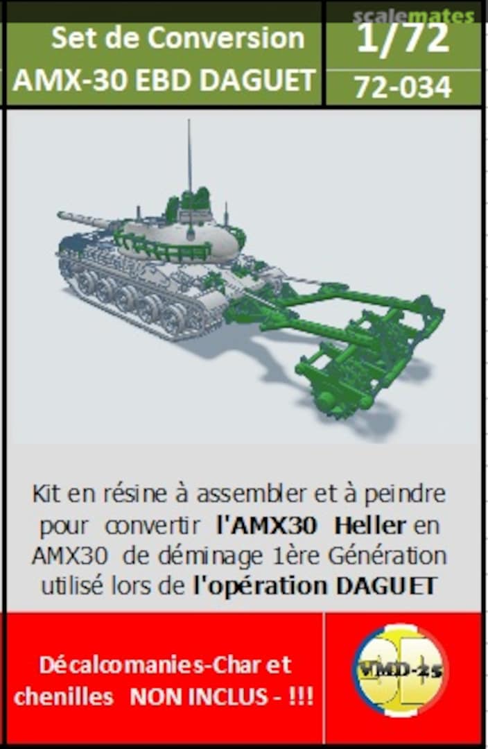 Boxart Set de conversion "AMX 30 EBD" rouleaux KMT-5 72-034 VMD25_3D Boxart Set de conversion "AMX 30 EBD" rouleaux KMT-5 72-034 VMD25_3D