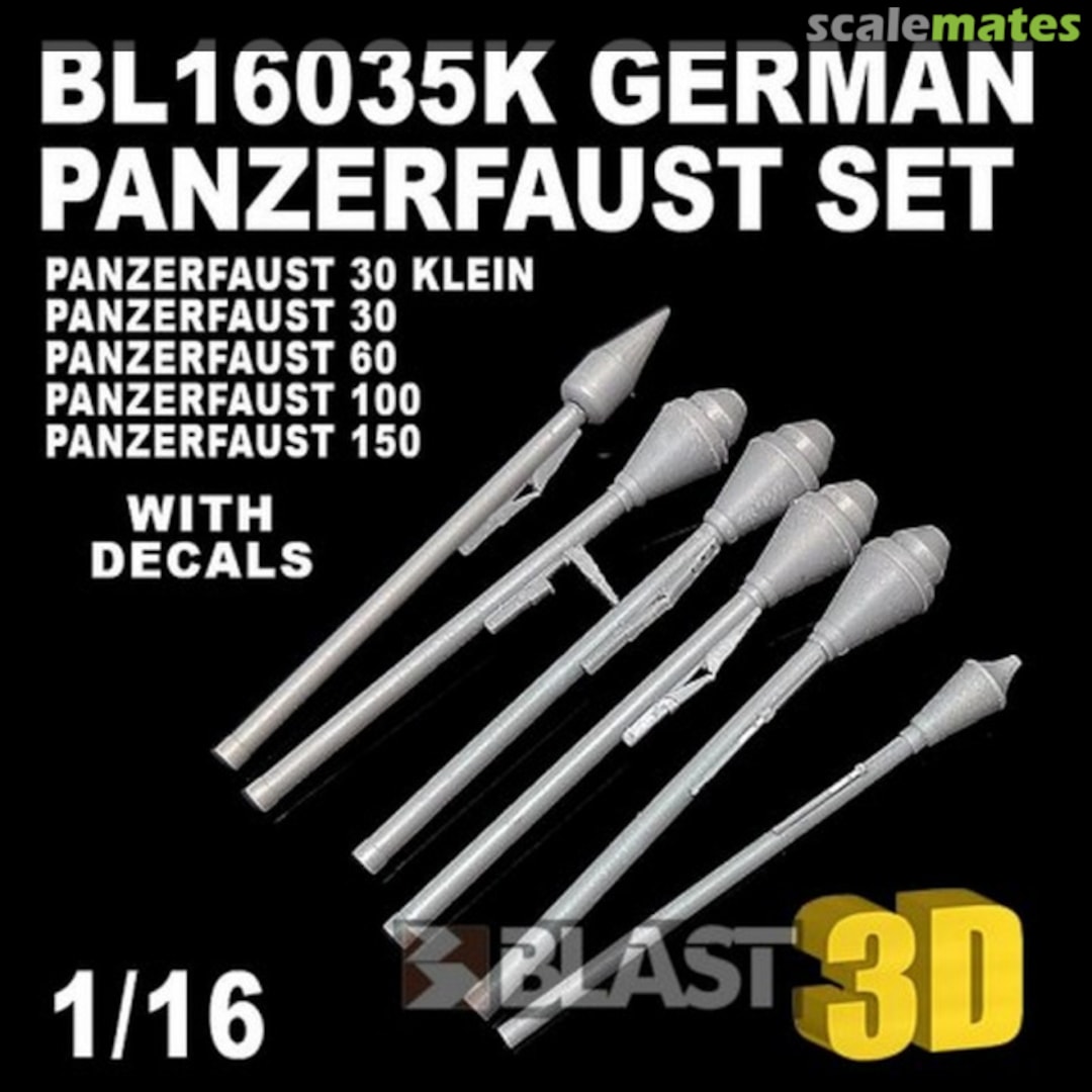 Boxart German Panzerfaust set BL16035K Blast Models Boxart German Panzerfaust set BL16035K Blast Models