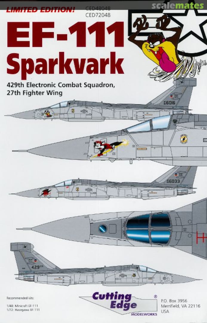 Boxart EF-111A Nose Art Special CED72048 Cutting Edge Modelworks Boxart EF-111A Nose Art Special CED72048 Cutting Edge Modelworks