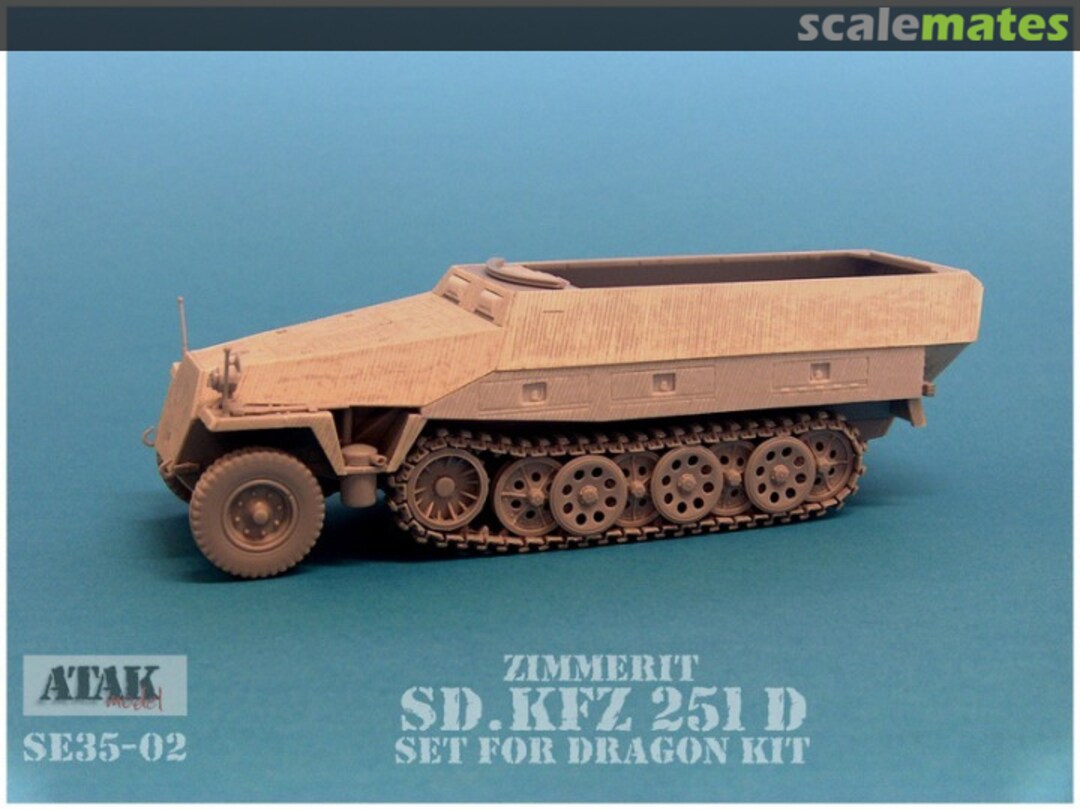 Boxart Sd.Kfz.251 Ausf.D - Zimmerit (Dragon) SE35-02 Atak Model Boxart Sd.Kfz.251 Ausf.D - Zimmerit (Dragon) SE35-02 Atak Model
