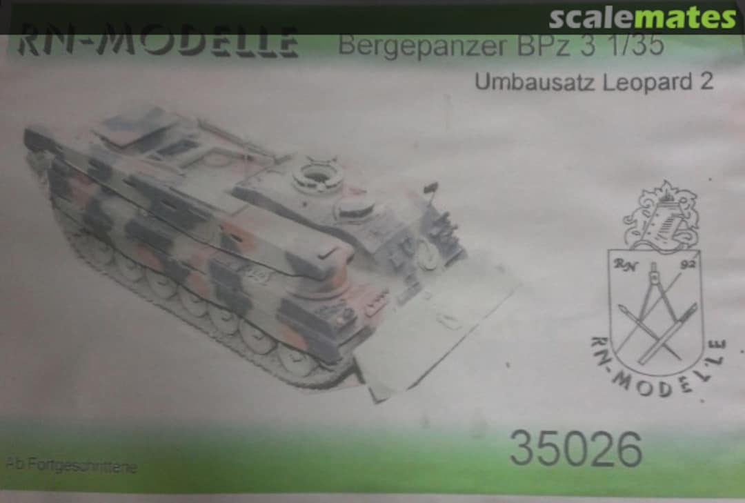 Boxart Bergepanzer BPz 3 35026 RN-Modelle Boxart Bergepanzer BPz 3 35026 RN-Modelle
