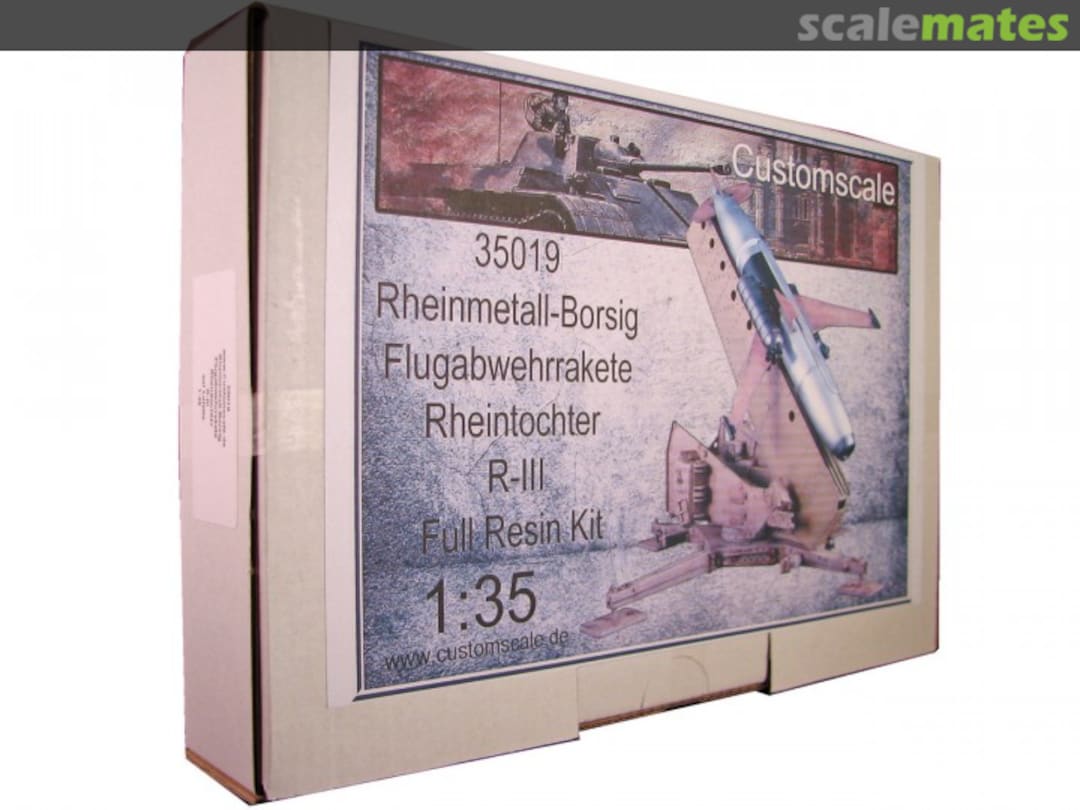 Boxart Rheinmetall-Borsig Flugabwehrrakete Rheintochter R-III 35019 Custom-Scale Boxart Rheinmetall-Borsig Flugabwehrrakete Rheintochter R-III 35019 Custom-Scale