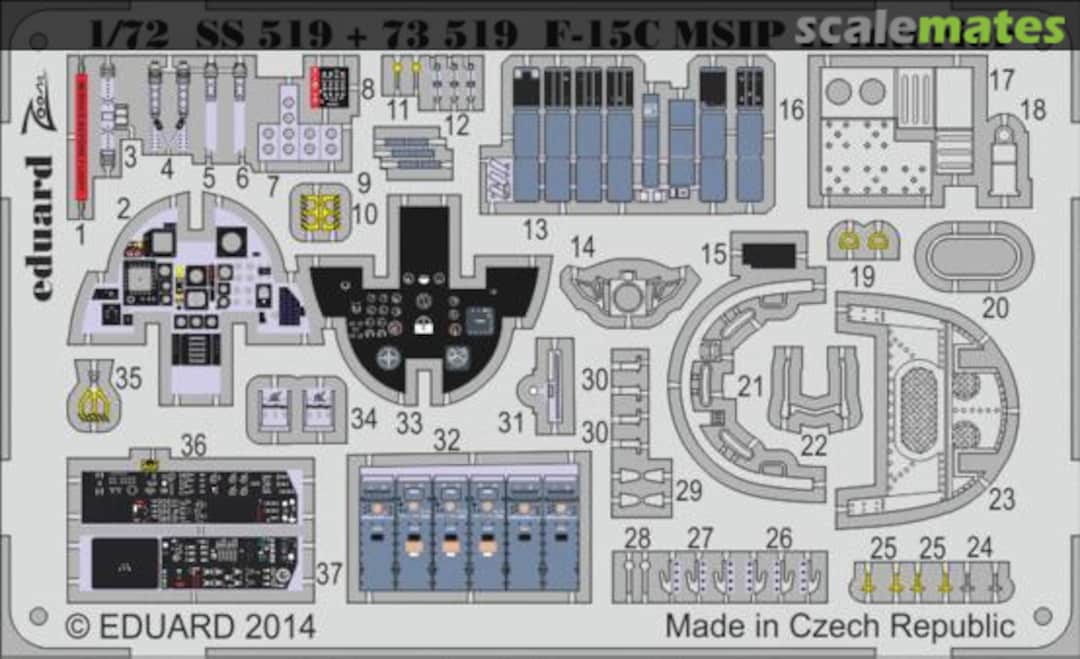 Boxart F-15C MSIP II interior S.A. SS519 Eduard Boxart F-15C MSIP II interior S.A. SS519 Eduard