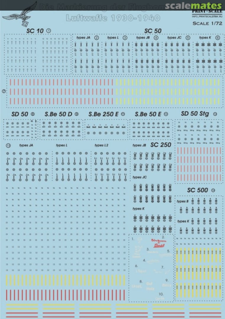 Boxart Die Markierung der Flugbomben. 72-057 Print Scale Boxart Die Markierung der Flugbomben. 72-057 Print Scale