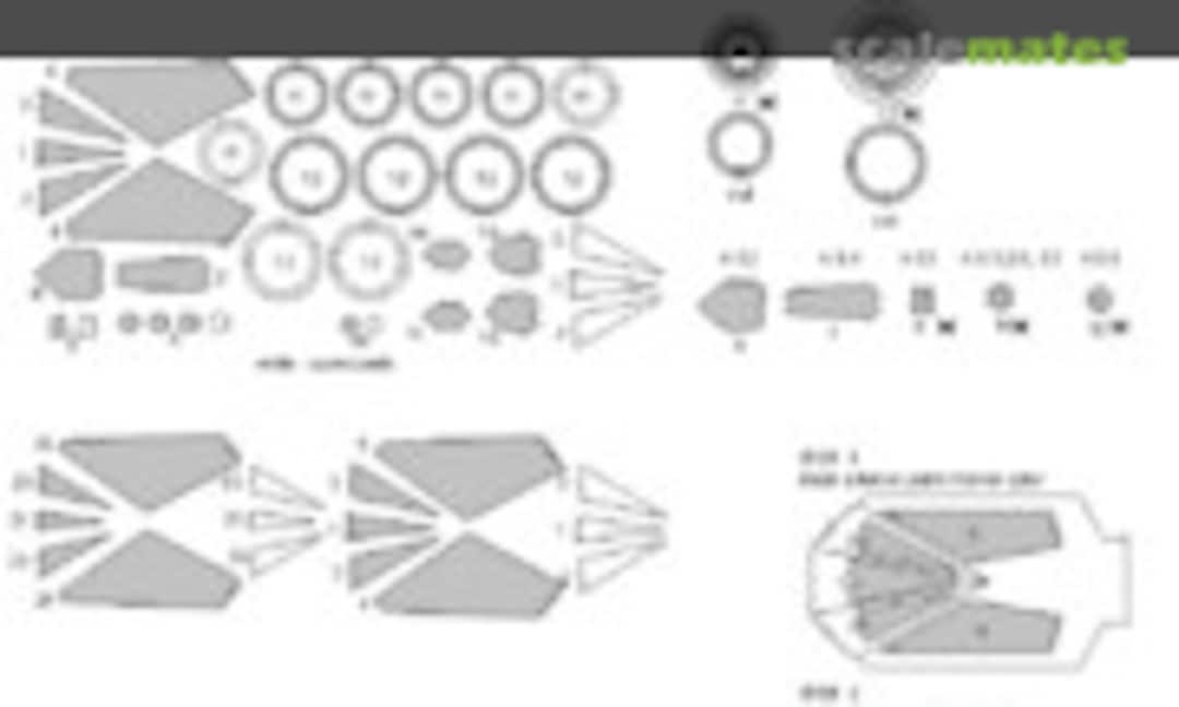 1:48 F-117A ADVANCED kabuki masks (New Ware NWAM0997) NWAM0997