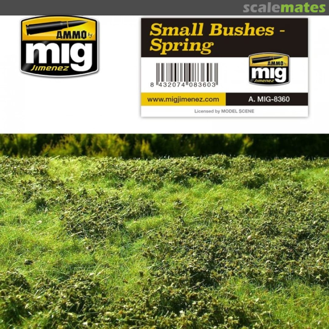 Boxart Small Bushes Spring A.MIG-8360 Ammo by Mig Jimenez Boxart Small Bushes Spring A.MIG-8360 Ammo by Mig Jimenez