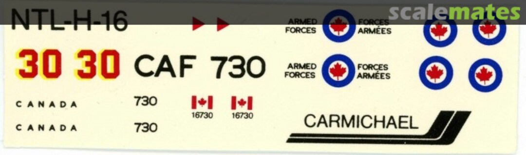 Boxart CF-116D 434 Sqdn. COLD LAKE NTL-H-16 Carmichael Decals Boxart CF-116D 434 Sqdn. COLD LAKE NTL-H-16 Carmichael Decals