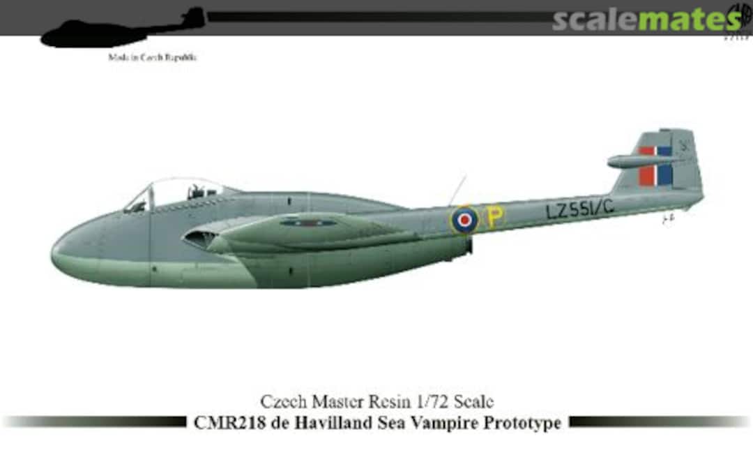 Boxart de Havilland Sea Vampire Prototype CMR218 CMR Boxart de Havilland Sea Vampire Prototype CMR218 CMR