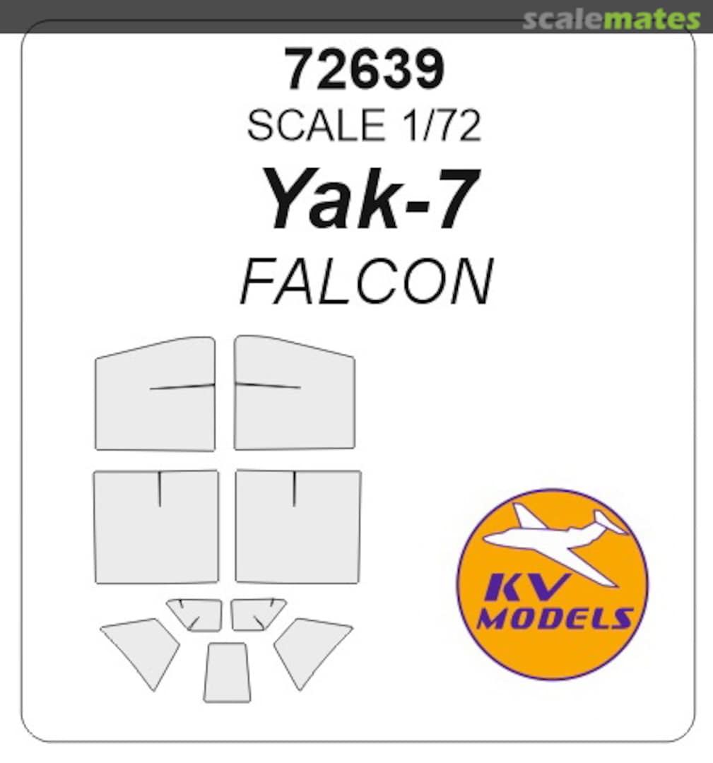 Boxart Painting masks for Yak-7 72639 KV Models