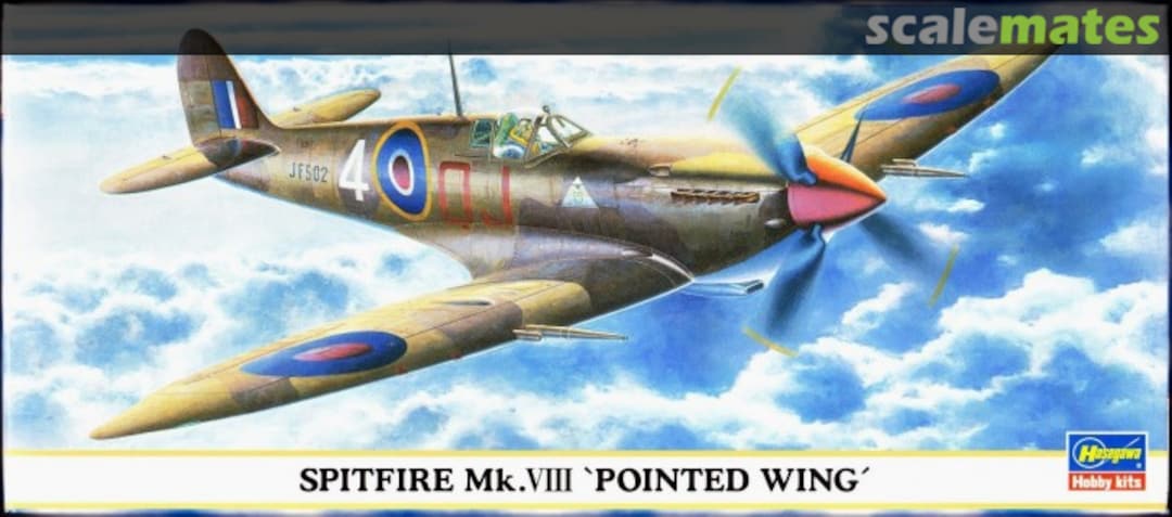 Boxart Spitfire Mk.VIII 'Pointed Wing' 00692 Hasegawa Boxart Spitfire Mk.VIII 'Pointed Wing' 00692 Hasegawa