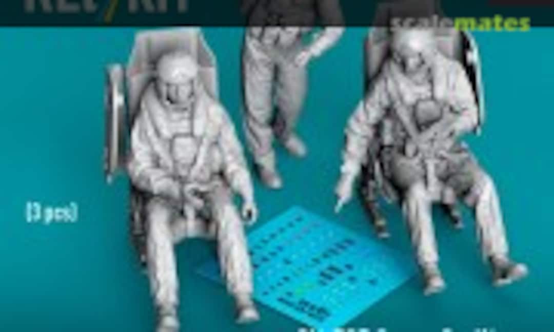1:48 CH-53E Super Stallion, MH-53E Sea Dragon pilots in the seats (3 pcs) (3D Printed) (ResKit RSF48-0079) RSF48-0079