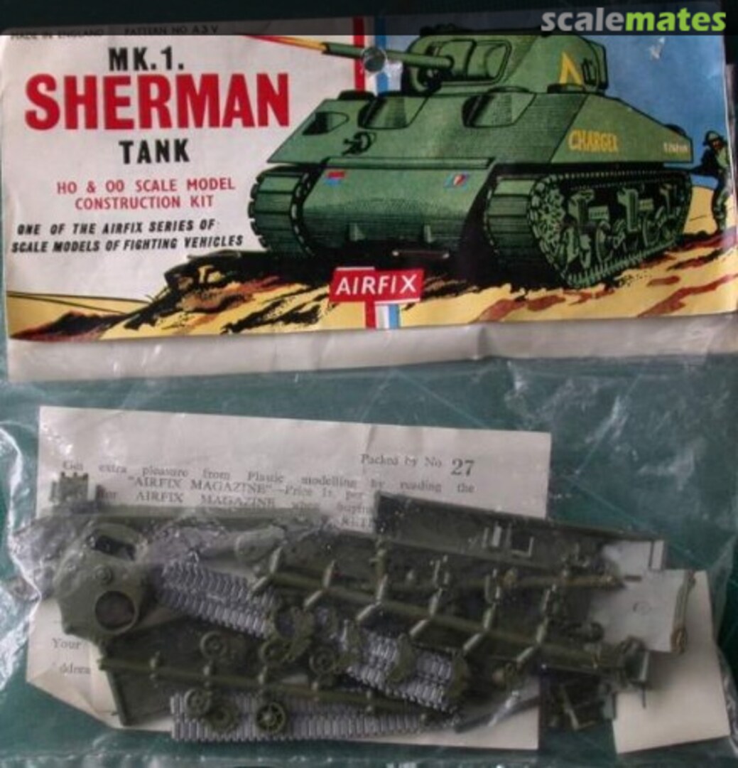Boxart Mk.1. Sherman Tank A3V Airfix Boxart Mk.1. Sherman Tank A3V Airfix