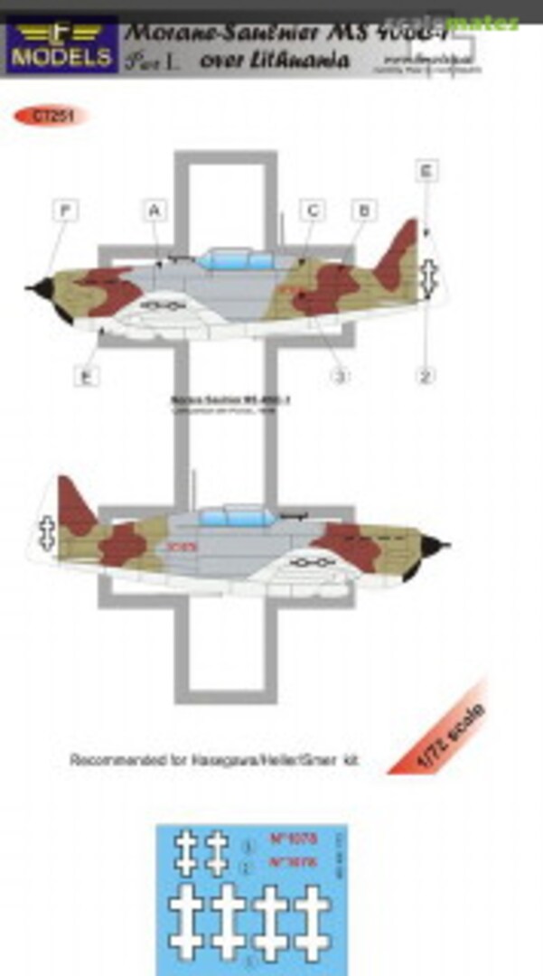 Boxart Moran-Saulnier MS 406C-1 over Lithuania C7251 LF Models Boxart Moran-Saulnier MS 406C-1 over Lithuania C7251 LF Models
