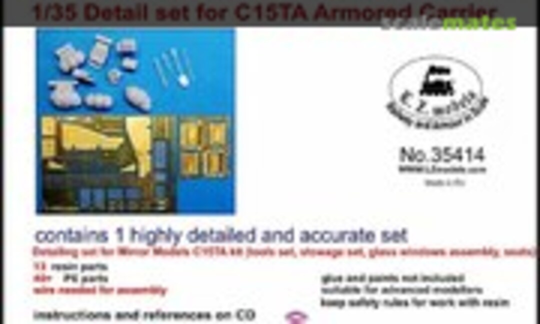 1:35 Detailing set for C15TA Armored Carrier (L.Z. Models 35414) 35414