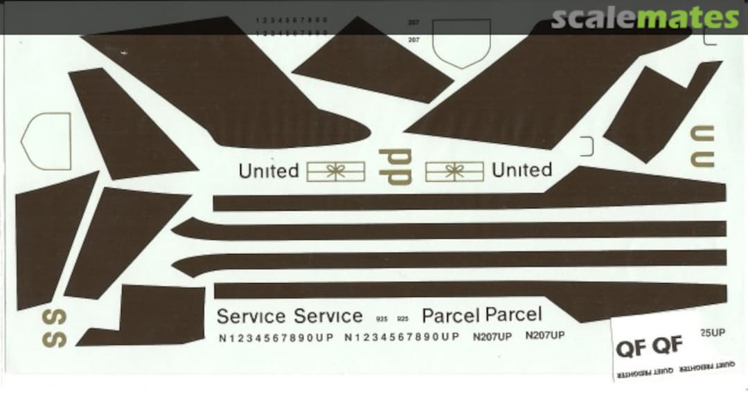 Boxart Boeing 727-100F: United Parcel Service FP44-UPS02 Flightpath Decals Boxart Boeing 727-100F: United Parcel Service FP44-UPS02 Flightpath Decals