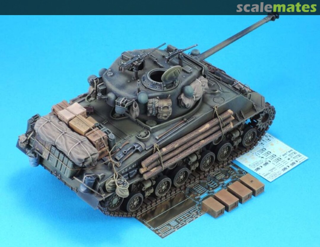 Boxart US M4A3E8 1945 Update Set LF1300 Legend Productions Boxart US M4A3E8 1945 Update Set LF1300 Legend Productions