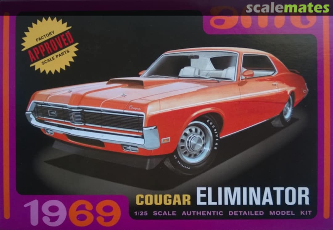 Boxart 1969 Mercury Cougar Eliminator ( Molded in White) 898 AMT