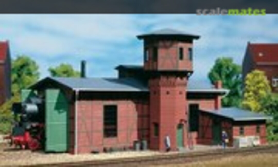 Lokschuppen mit Wasserturm (Auhagen 11400)