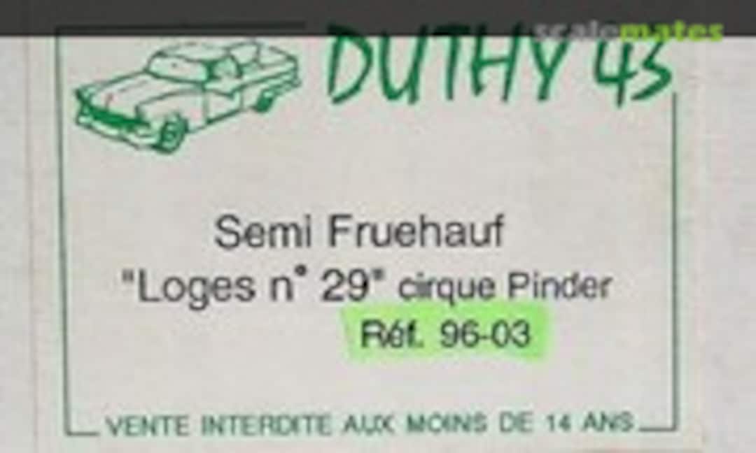 1:43 Semi Trailer Fruehauf (Duthy 43 96-03) 96-03