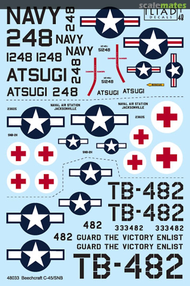 Boxart Beechcraft C-45s 48033 Iliad Design Boxart Beechcraft C-45s 48033 Iliad Design