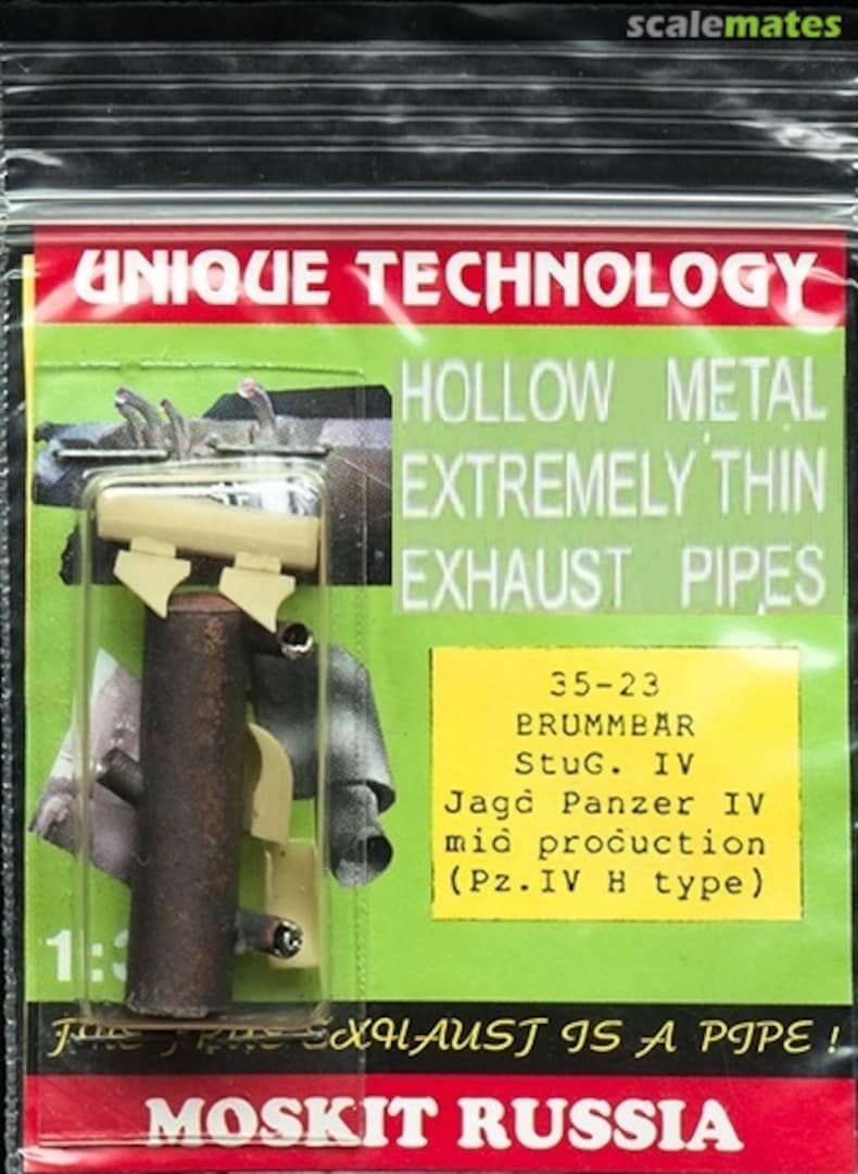 Boxart Exhaust for Brummbär / StuG. IV / Jagd Panzer IV Mid Production / Pz. IV H type 35-23 Moskit Boxart Exhaust for Brummbär / StuG. IV / Jagd Panzer IV Mid Production / Pz. IV H type 35-23 Moskit