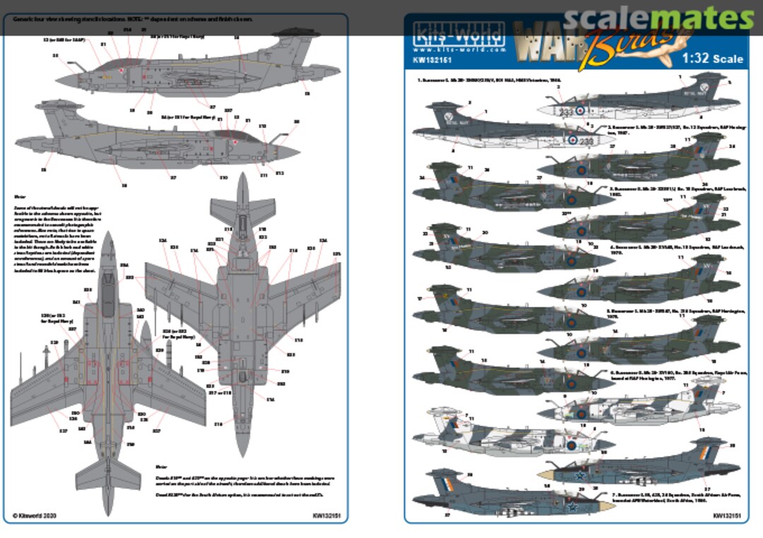 Boxart Blackburn Buccaneers RAF and other Operators KW132151 Kits-World Boxart Blackburn Buccaneers RAF and other Operators KW132151 Kits-World