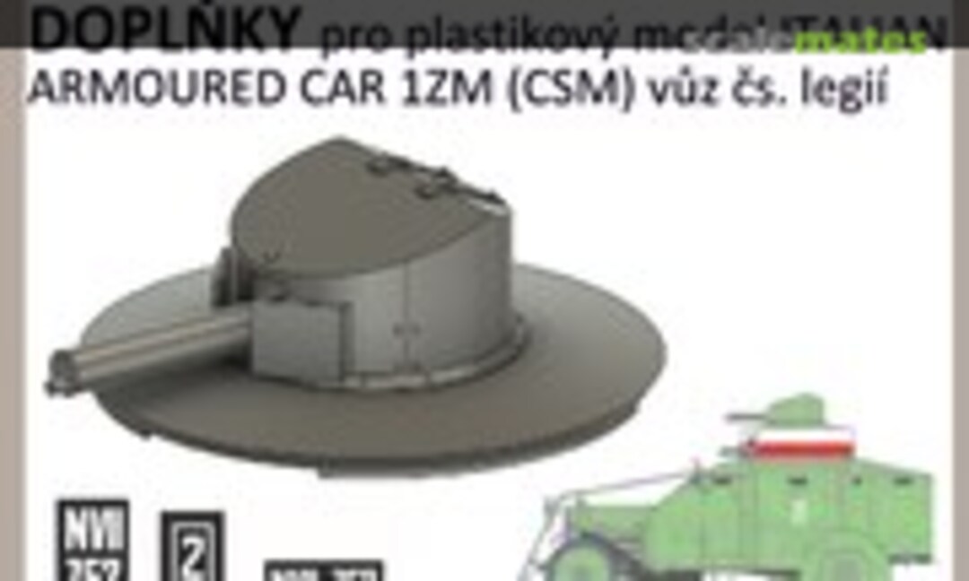 1:35 Turret for Italian Armoured Car 1ZM (ViZi models VZ35004)