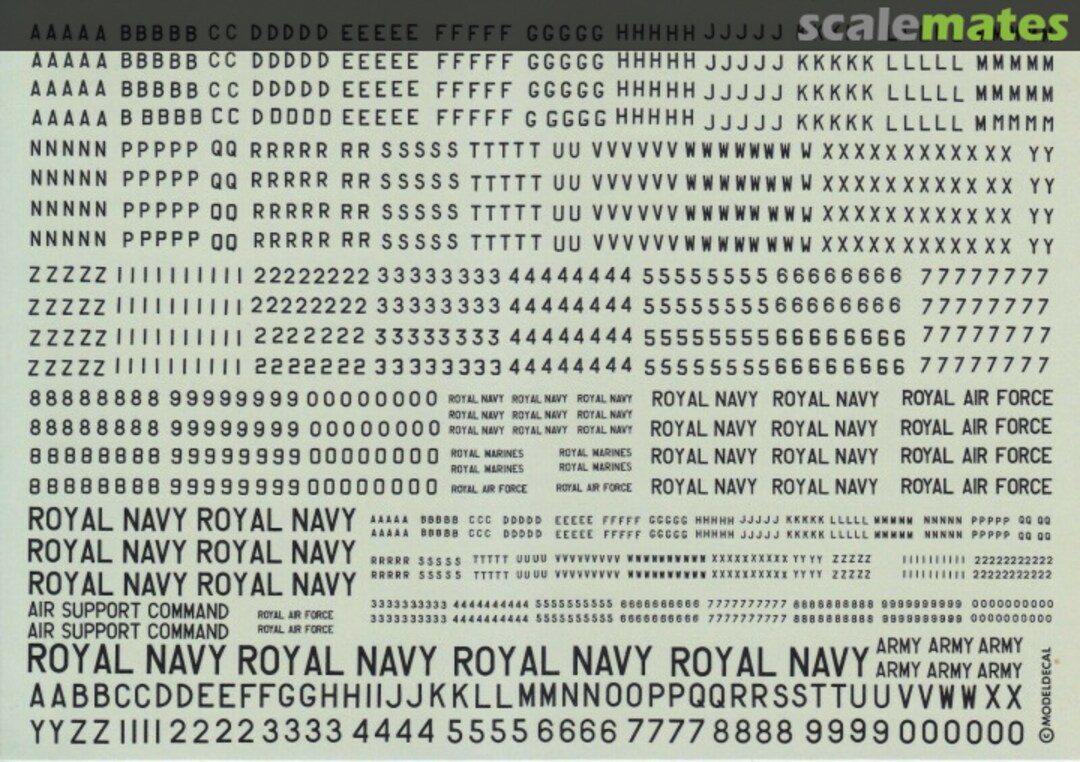 Boxart British Post War Code 4, 8 & 12 inch 36A Modeldecal Boxart British Post War Code 4, 8 & 12 inch 36A Modeldecal
