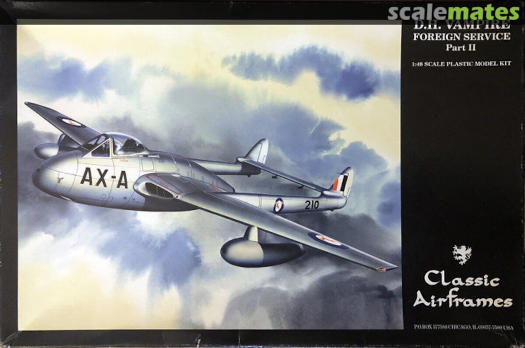 Boxart D.H. Vampire 4104 Classic Airframes Boxart D.H. Vampire 4104 Classic Airframes