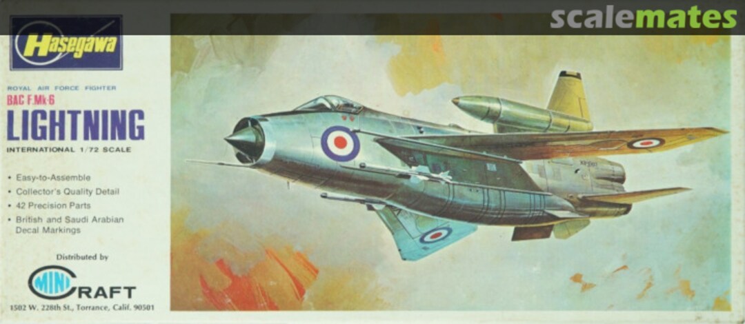 Boxart BAC F.Mk-6 Lightning JS-019:150 Minicraft Hasegawa