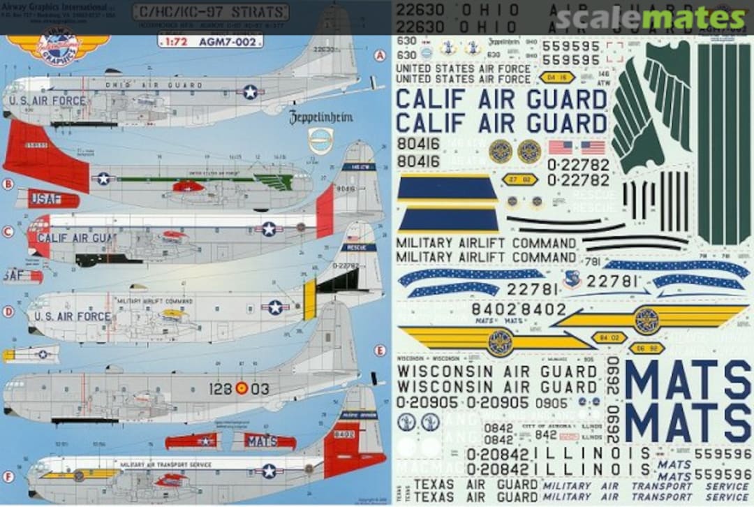 Boxart Boeing C/HC/KC-97 Strats AGM7-002 Airway Graphics