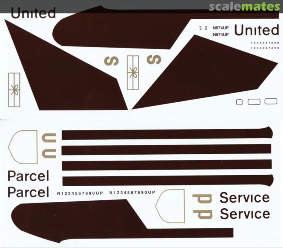 Boxart Boeing 747-100F: United Parcel Service FP44-UPS04 Flightpath Decals Boxart Boeing 747-100F: United Parcel Service FP44-UPS04 Flightpath Decals