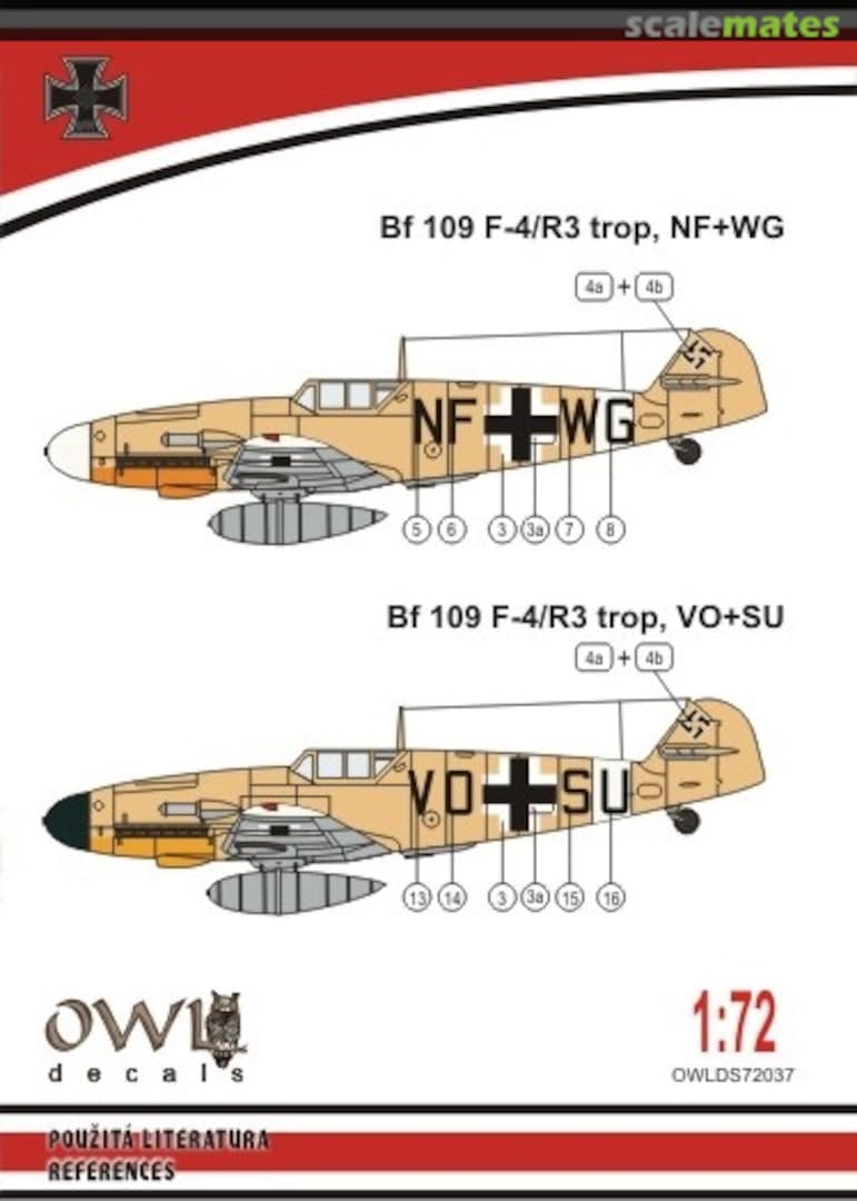 Boxart Bf 109 F-4/R3 trop aufklärer DS72037 OWL