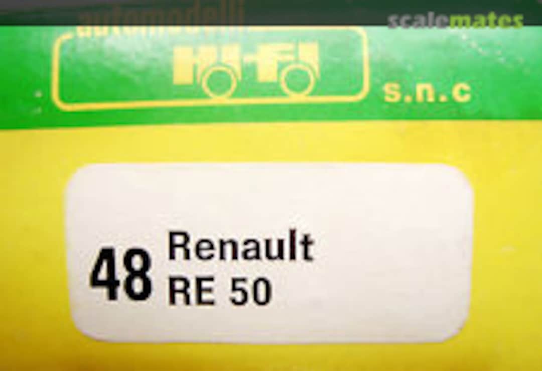 Boxart Renault RE 50 F1 48 Hi Fi Automodelli Boxart Renault RE 50 F1 48 Hi Fi Automodelli