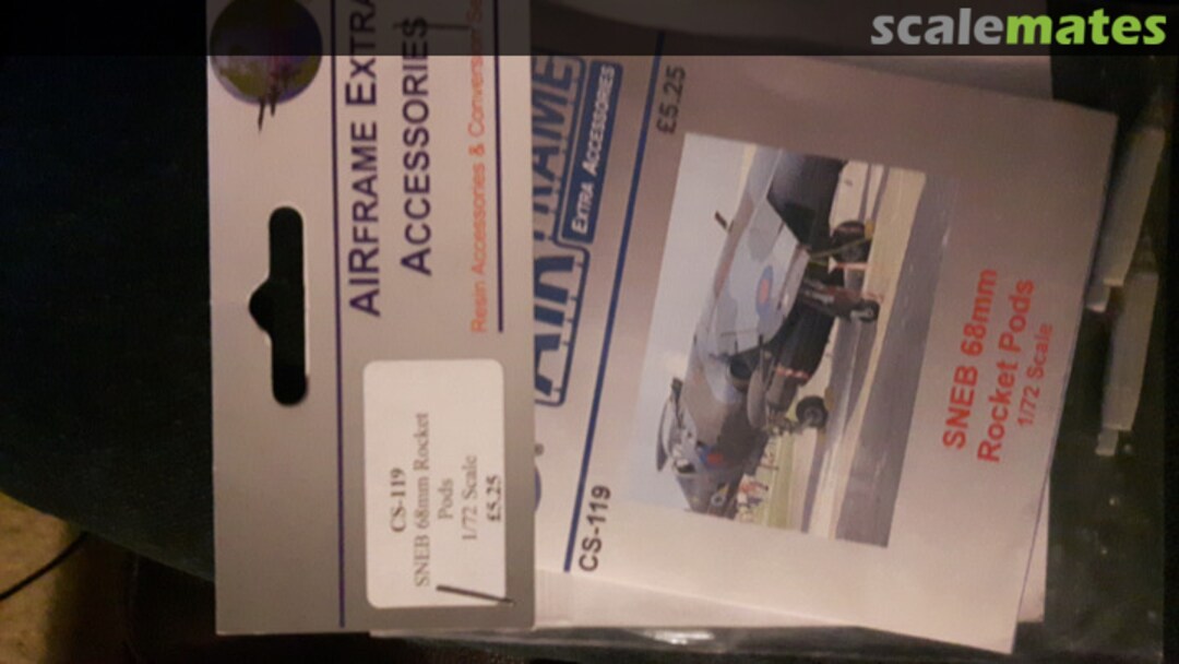 Boxart SNEB 68mm Rocket Pods CS-119 AIRFRAME Extra Accessories Boxart SNEB 68mm Rocket Pods CS-119 AIRFRAME Extra Accessories